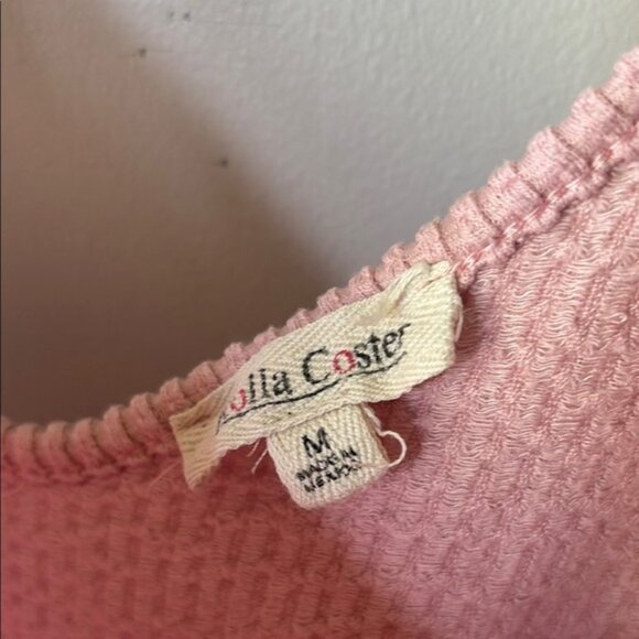 Roller Coaster Blush Pink Ribbed Tie-Strap Romper Jumpsuit – Women’s Size Medium - Picture 2 of 9